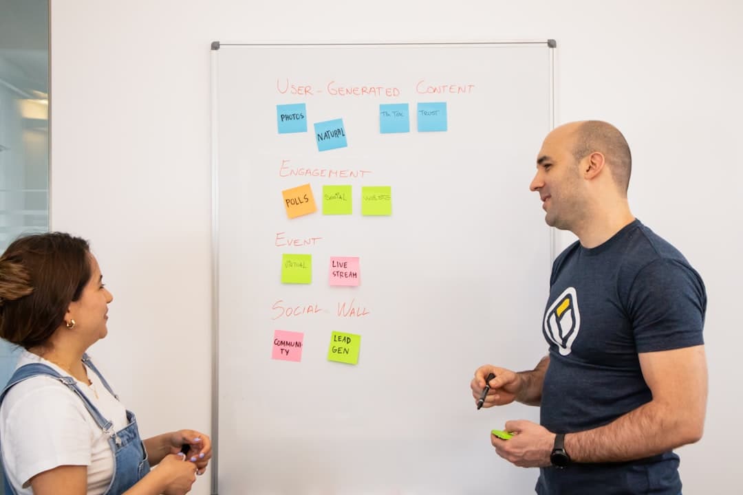 Team collaborating on building AI agents